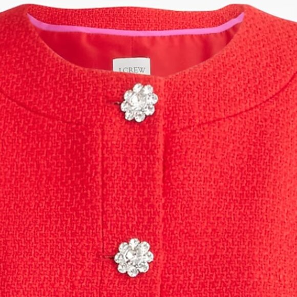 Tweed lady jacket with jeweled buttons - Picture 3 of 3